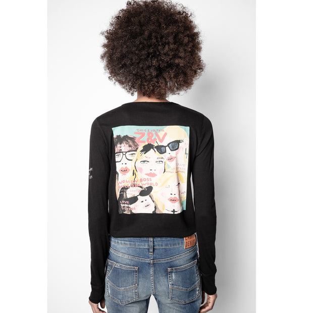 Zadig & Voltaire Band Of Sisters Printed T-Shirt Top
