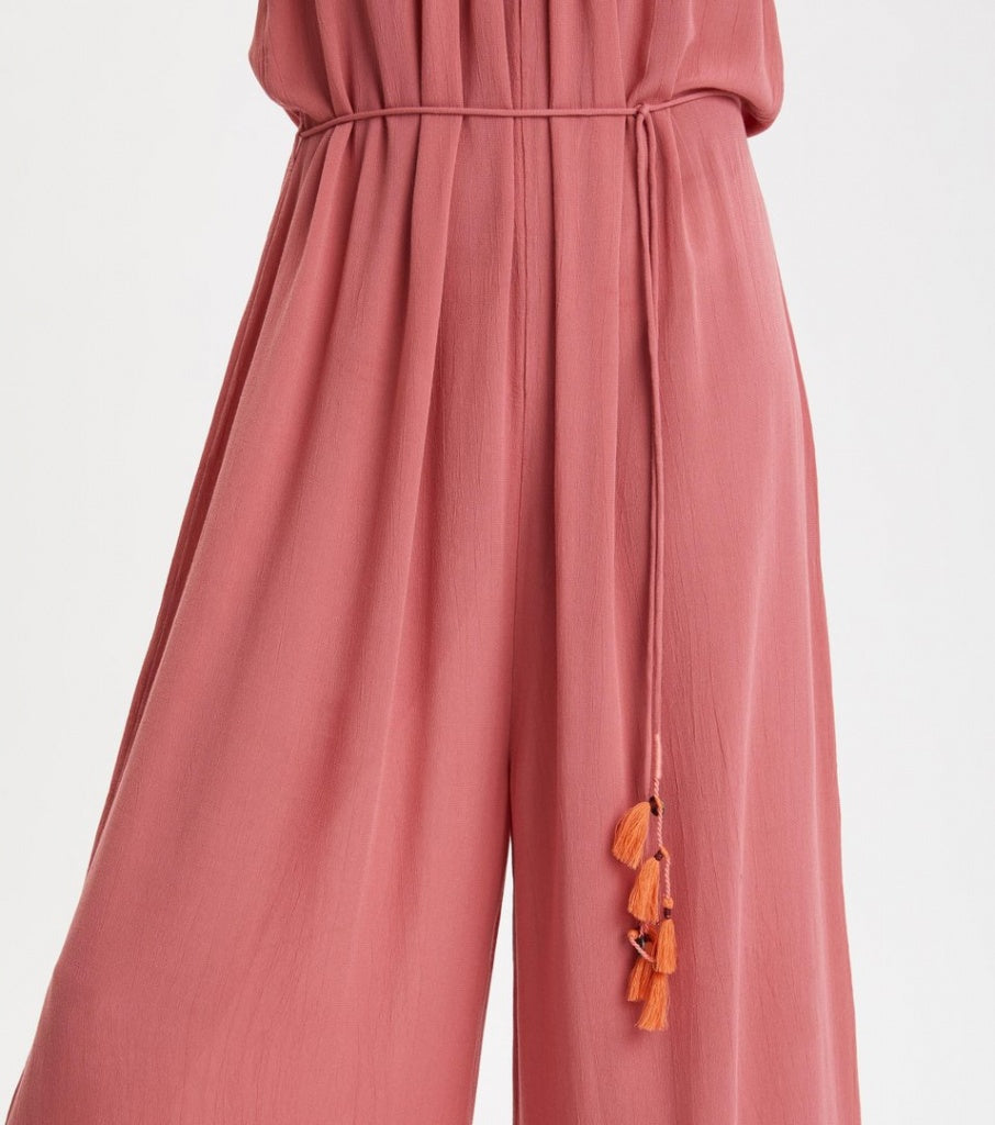 footloose pink dress Odd Molly Anthropologie Footloose Jumpsuit White Chocolate Couture