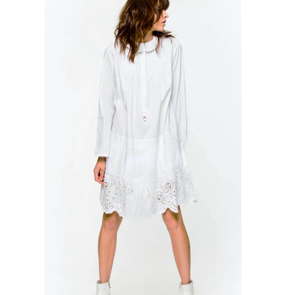 Zadig & Voltaire Eyelet Embroidered Tunic Mini Dress