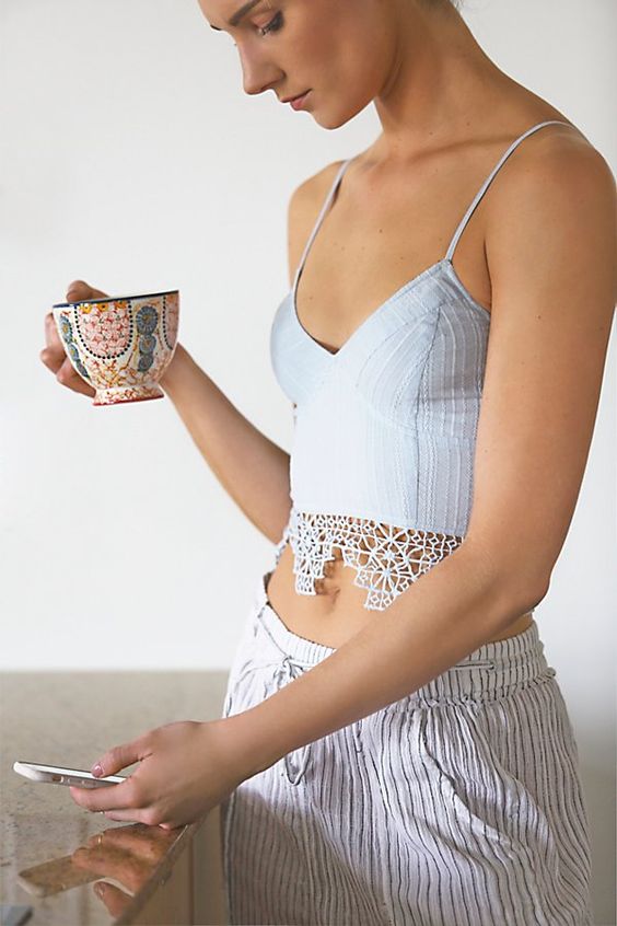 Free People FP One Geo Bralette Crop Top