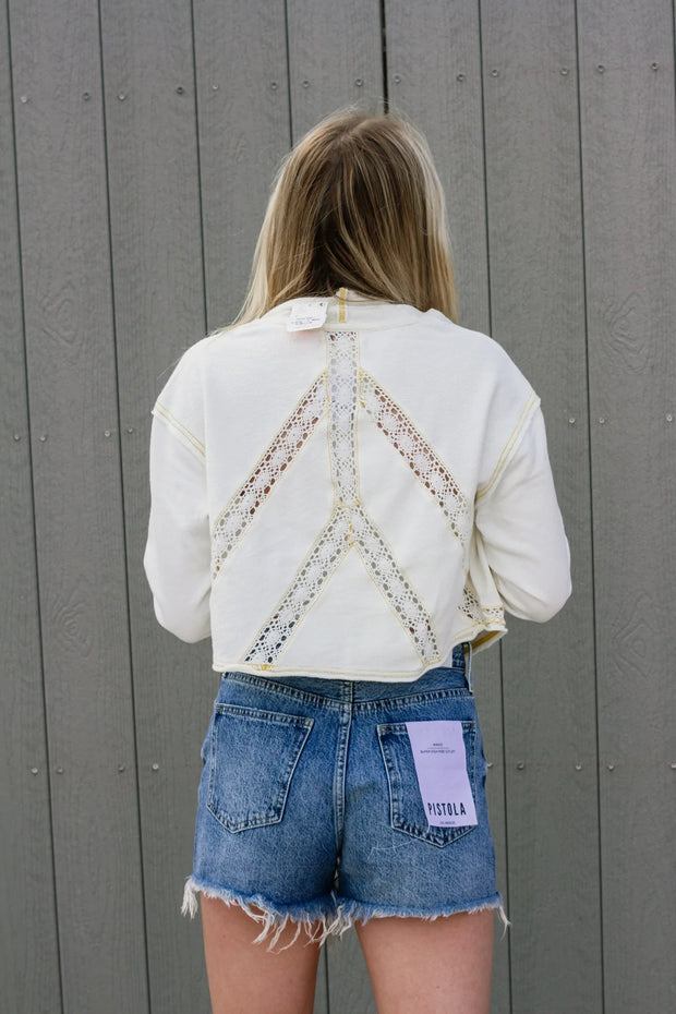 Free People We The Free Lost Cause Cardi Blouse Top