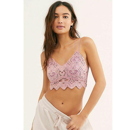 Free People FP One Ilektra Bralette Embroidered Lace Crop Top