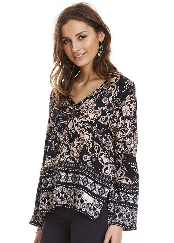 Odd Molly Anthropologie Odyssey Tunic Top