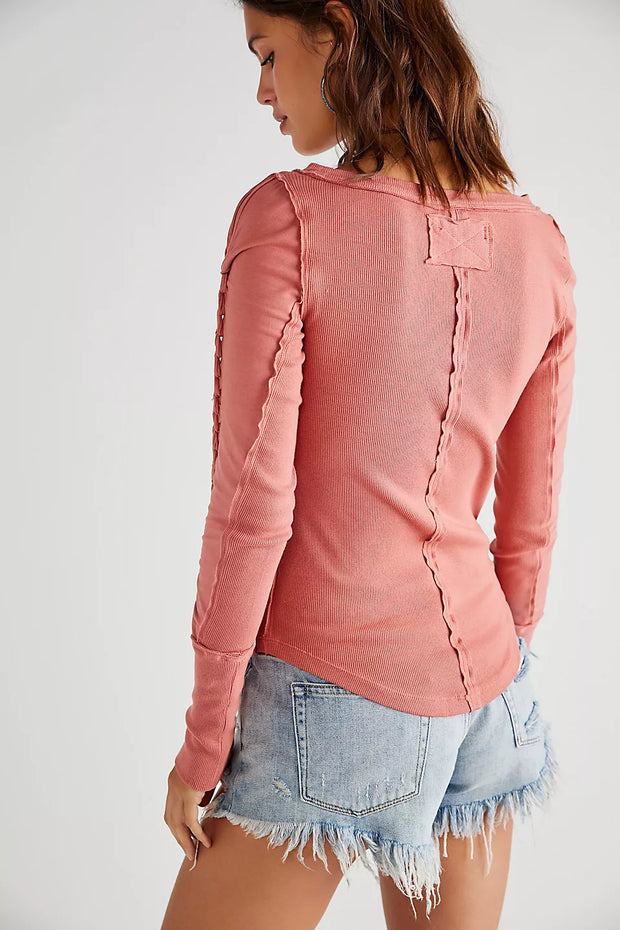 Free People We The Free Daisy Chain Cuff Blouse Top