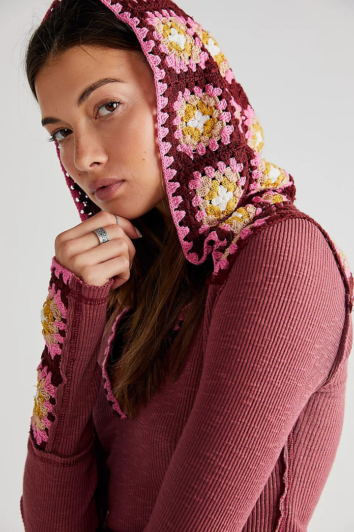 Free People Roswell Cuff Blouse Top