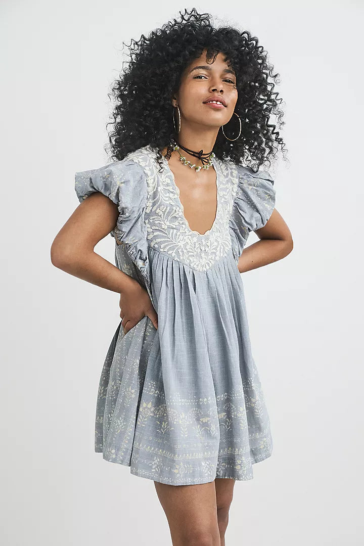 Free People Cutie Pie Romper Dress S