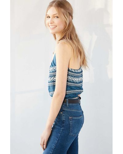 Ecote Urban Outfitters Cara Cami Embroidered Tank Top