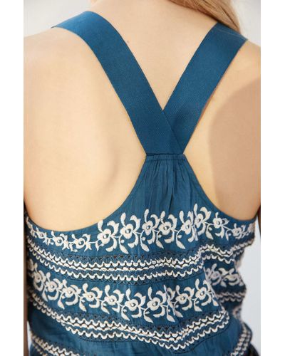 Ecote Urban Outfitters Cara Cami Embroidered Tank Top