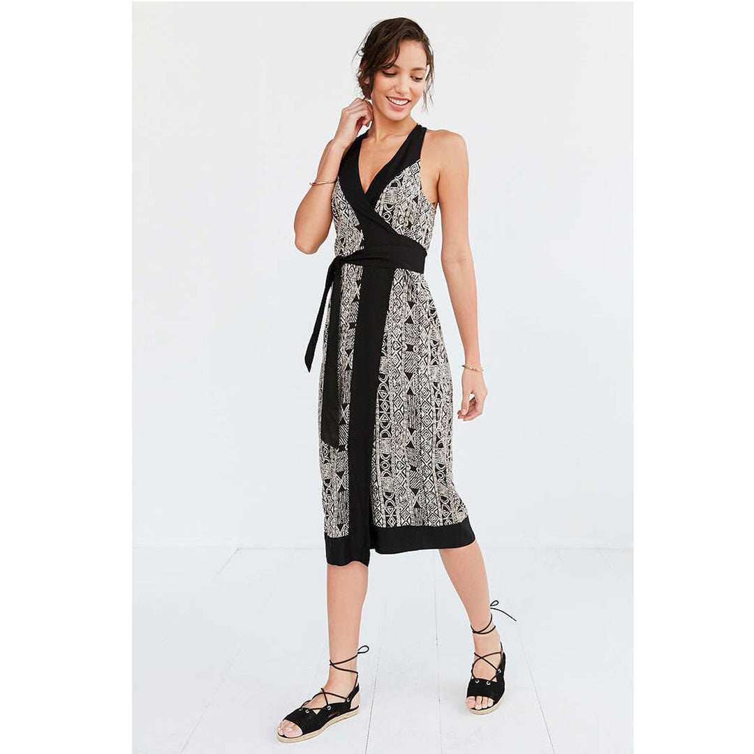 Ecote Urban Outfitters Aztec Print Whitney Wrap Dress White Chocolate Couture Ecote Urban Outfitters Aztec Print Whitney Wrap Dress White Chocolate Couture