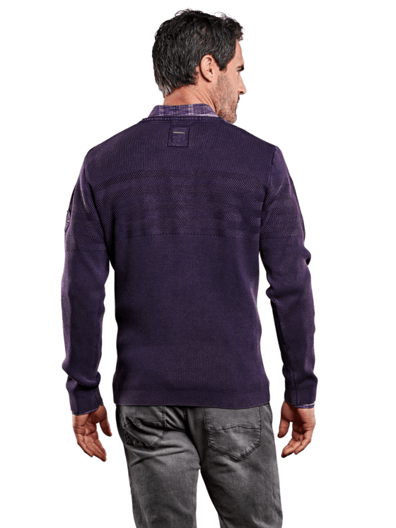 Engbers Men's Rundhals Lila Pullover Sweatshirt