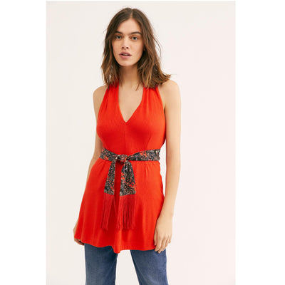 Free People Wrap It Up Halter Tunic Top