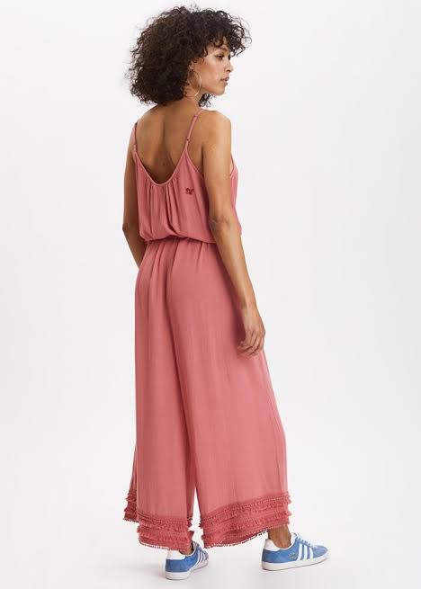 footloose pink dress Odd Molly Anthropologie Footloose Jumpsuit White Chocolate Couture