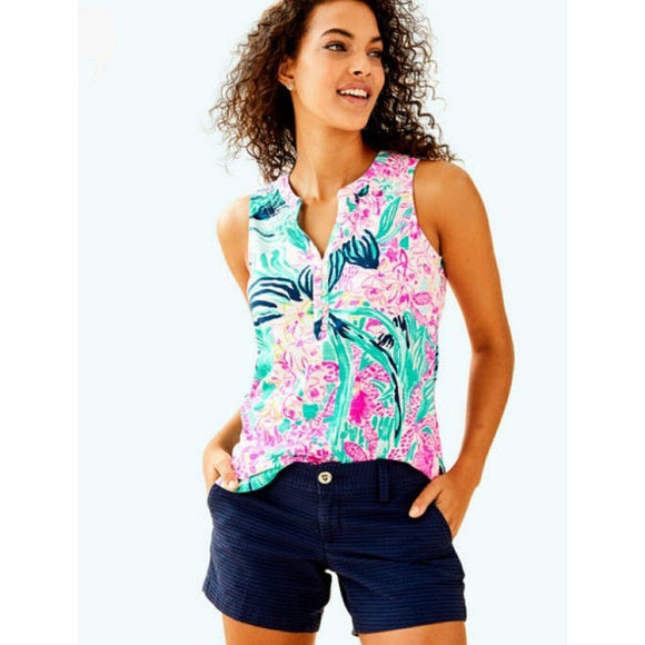 Lilly Pulitzer Essie Tank Blouse Top