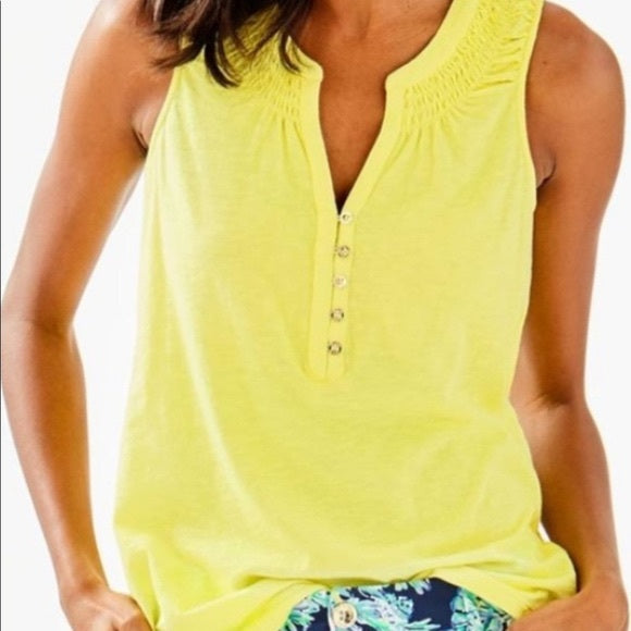 Lilly Pulitzer Solid  Essie Tunic Tank Top
