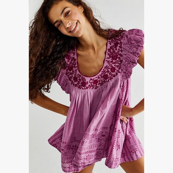Free People Cutie Pie Romper Dress S