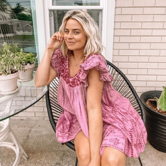 Free People Cutie Pie Romper Dress S