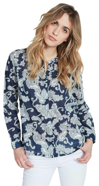 Berenice Chemise Via Floral Printed Blouse Top