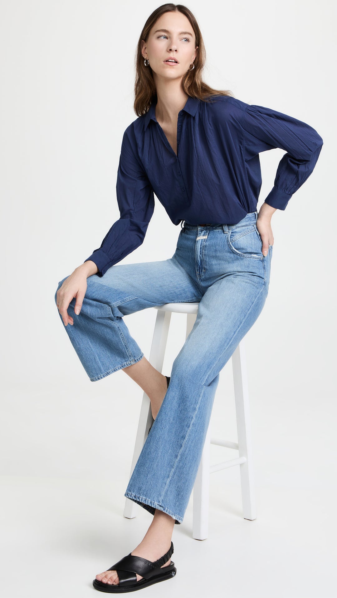 Nili Lotan Miles Shirt Tunic Top