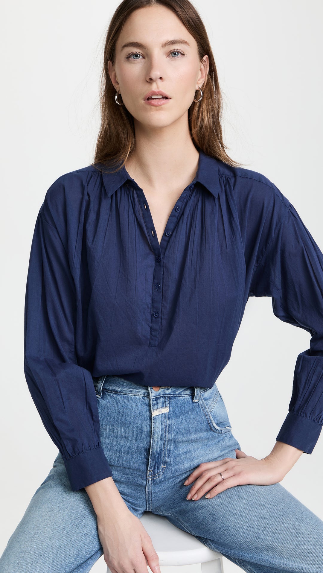 Nili Lotan Miles Shirt Tunic Top