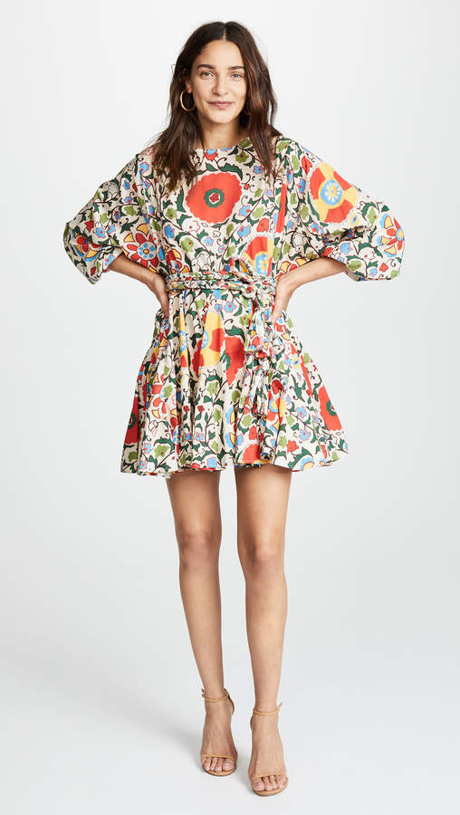 Rhode Resort Ella Cotton-Poplin Tunic Mini Dress