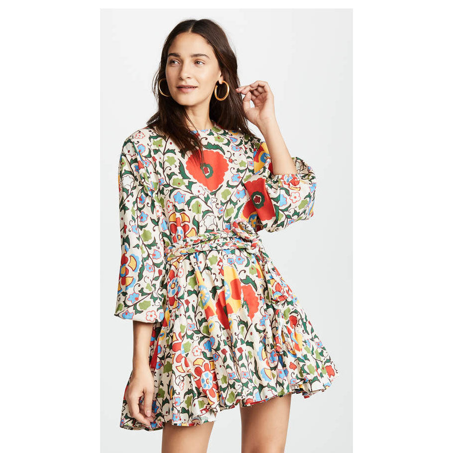 Rhode Resort Ella Cotton-Poplin Tunic Mini Dress