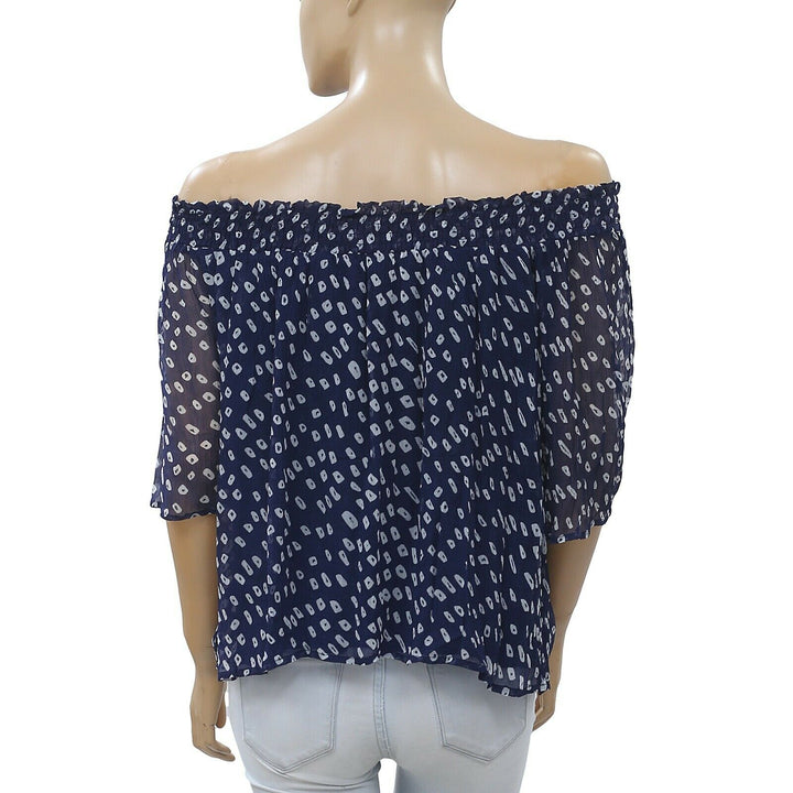 Velvet by Graham & Spencer Anthropologie Vida Iman Print Blouse Top