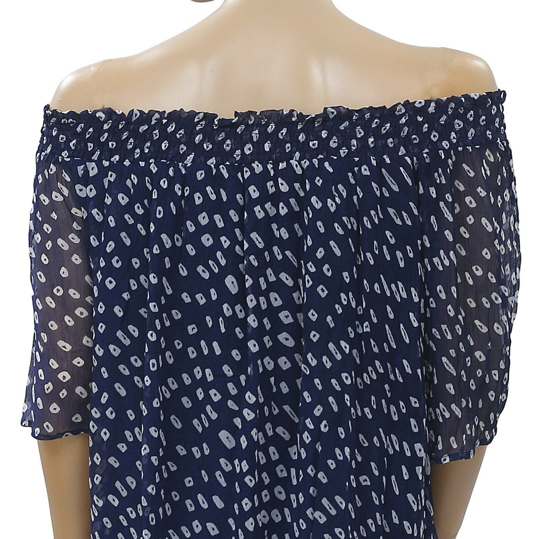 Velvet by Graham & Spencer Anthropologie Vida Iman Print Blouse Top