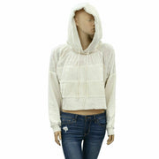 Free People Piper Pieced Cropped Hoodie Top