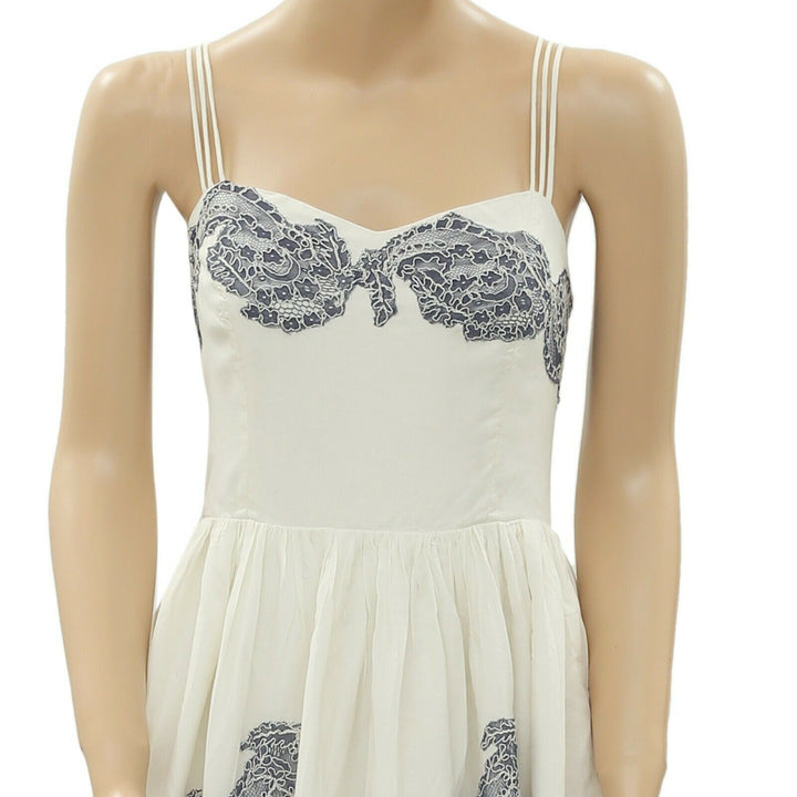 Monsoon Lace Embroidered Slip Dress