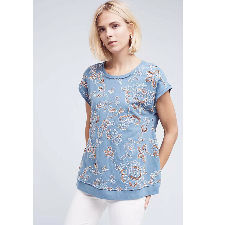 Akemi + Kin Anthropologie Hildie Teen Blouse Top