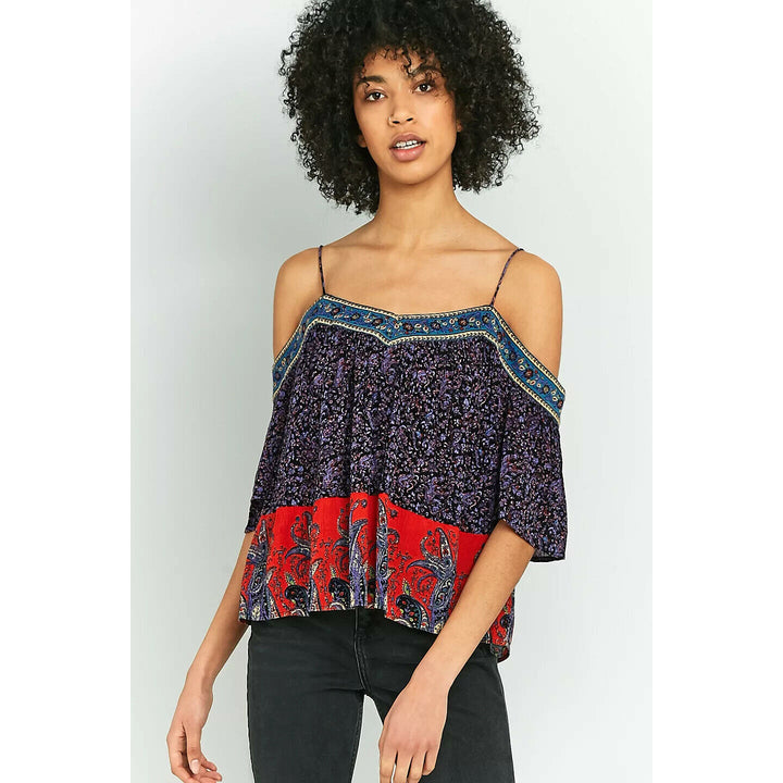 Pins & Needles Urban Outfitters Printed Blouse Top