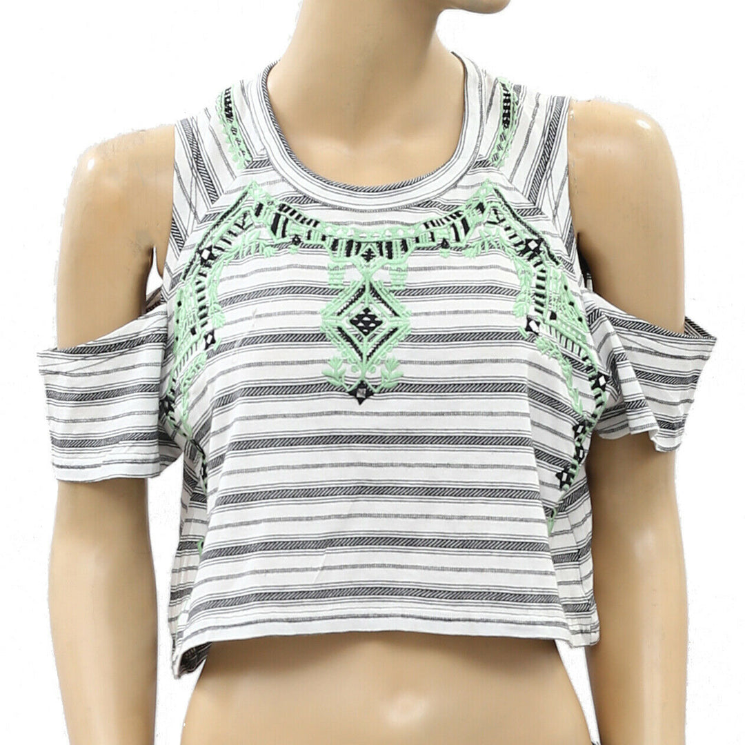 Free People FP New Romantics Tropicali Tee Crop Top