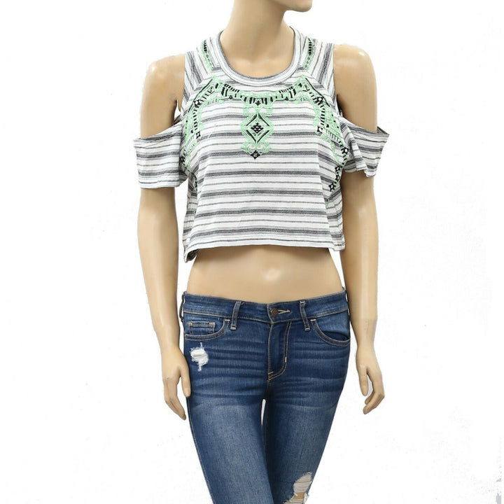 Free People FP New Romantics Tropicali Tee Crop Top