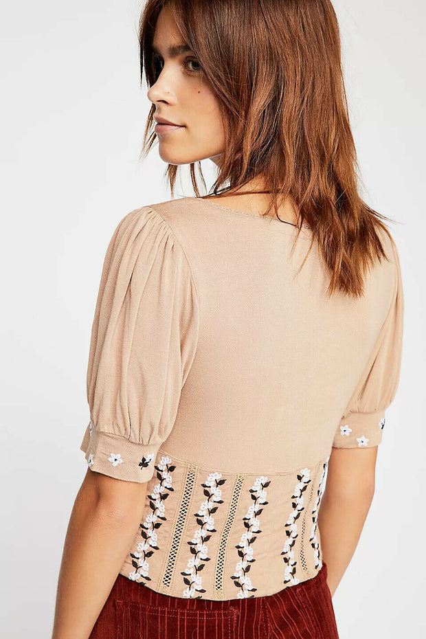 Free People Get Your Girl Cropped Top