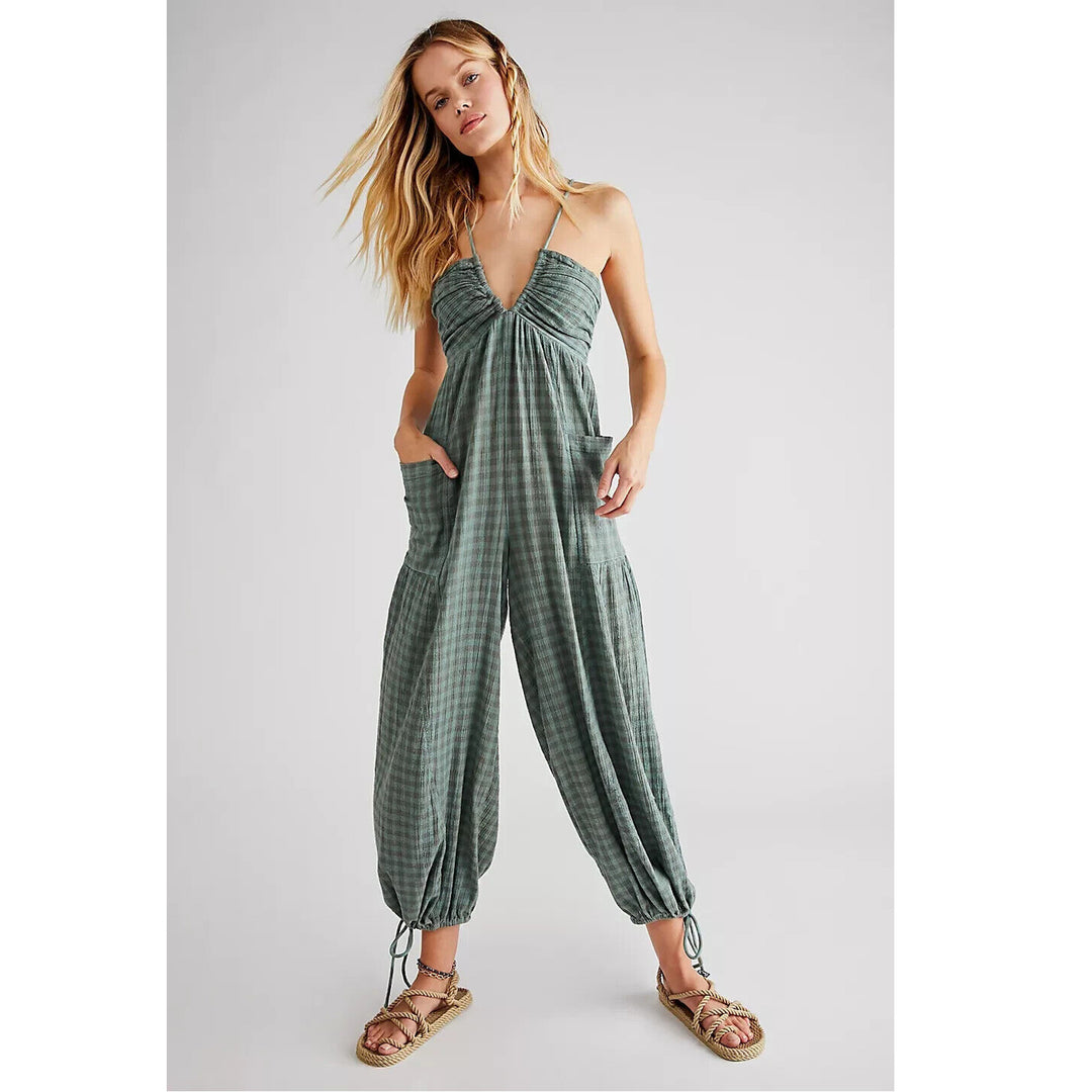 Free People Sundaze For Surfin' Jumpsuit Dress XS
