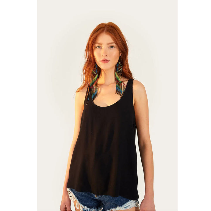 Farm Rio Anthropologie Basic Regatta Tank Blouse Top