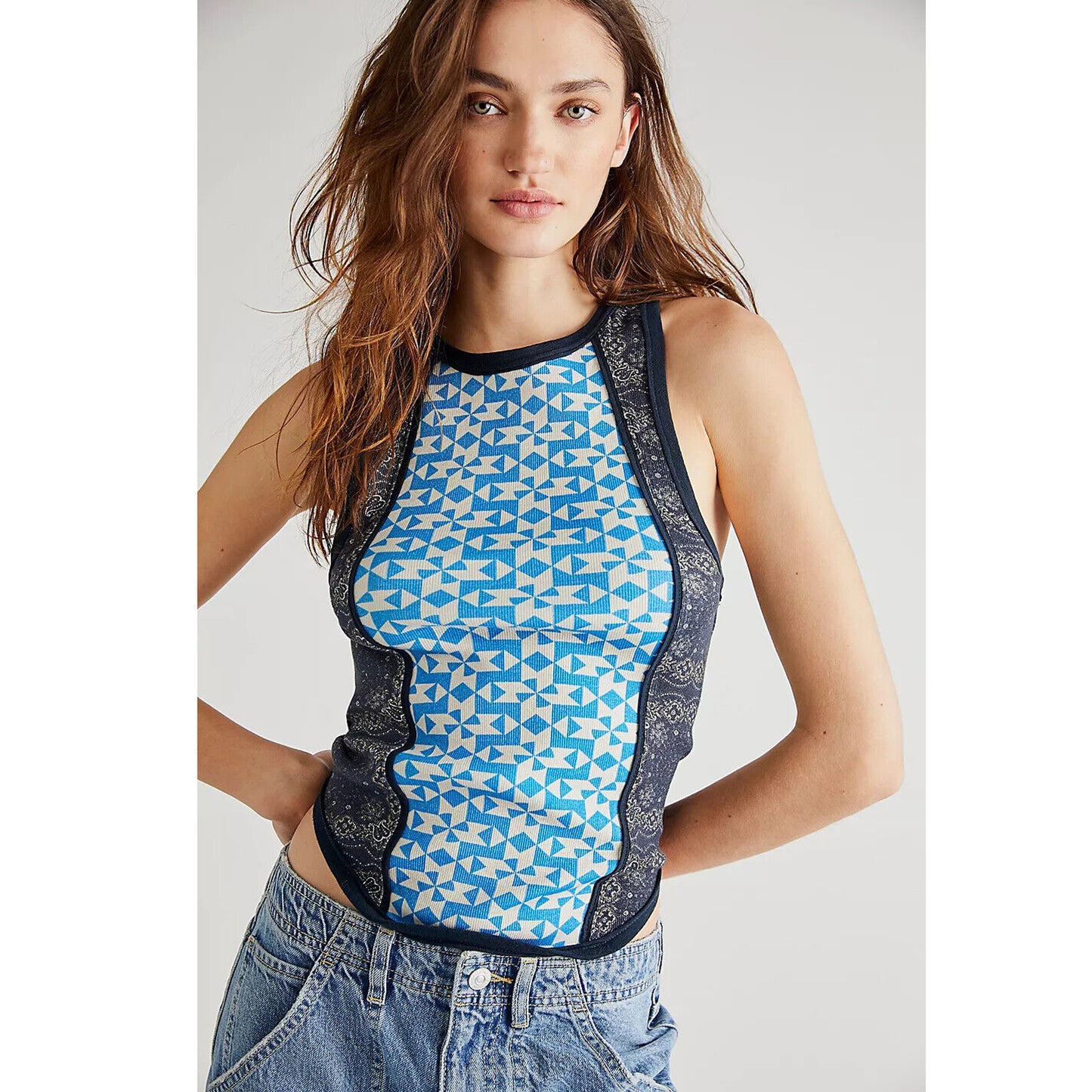 Free People We The Free Too Hot To Handle Tank Blouse Top