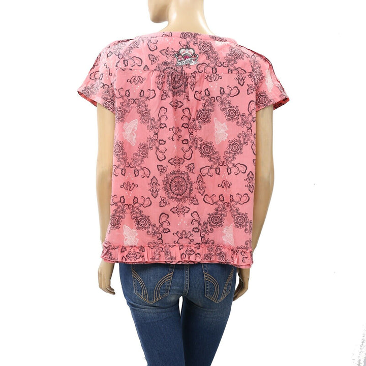 Odd Molly Anthropologie Floral Printed Blouse Top