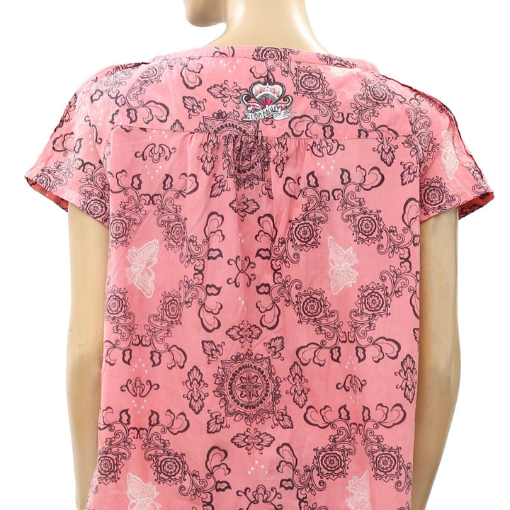Odd Molly Anthropologie Floral Printed Blouse Top