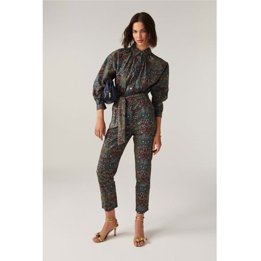 Ba&sh Floral Printed Coverall Jumpsuit Dress S1