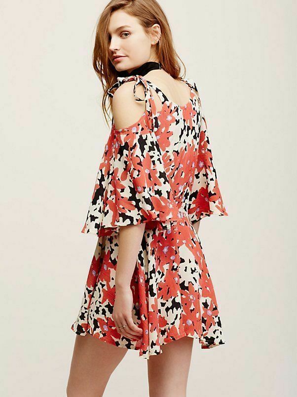 Free People FP ONE Lucina Floral Tunic Mini Dress