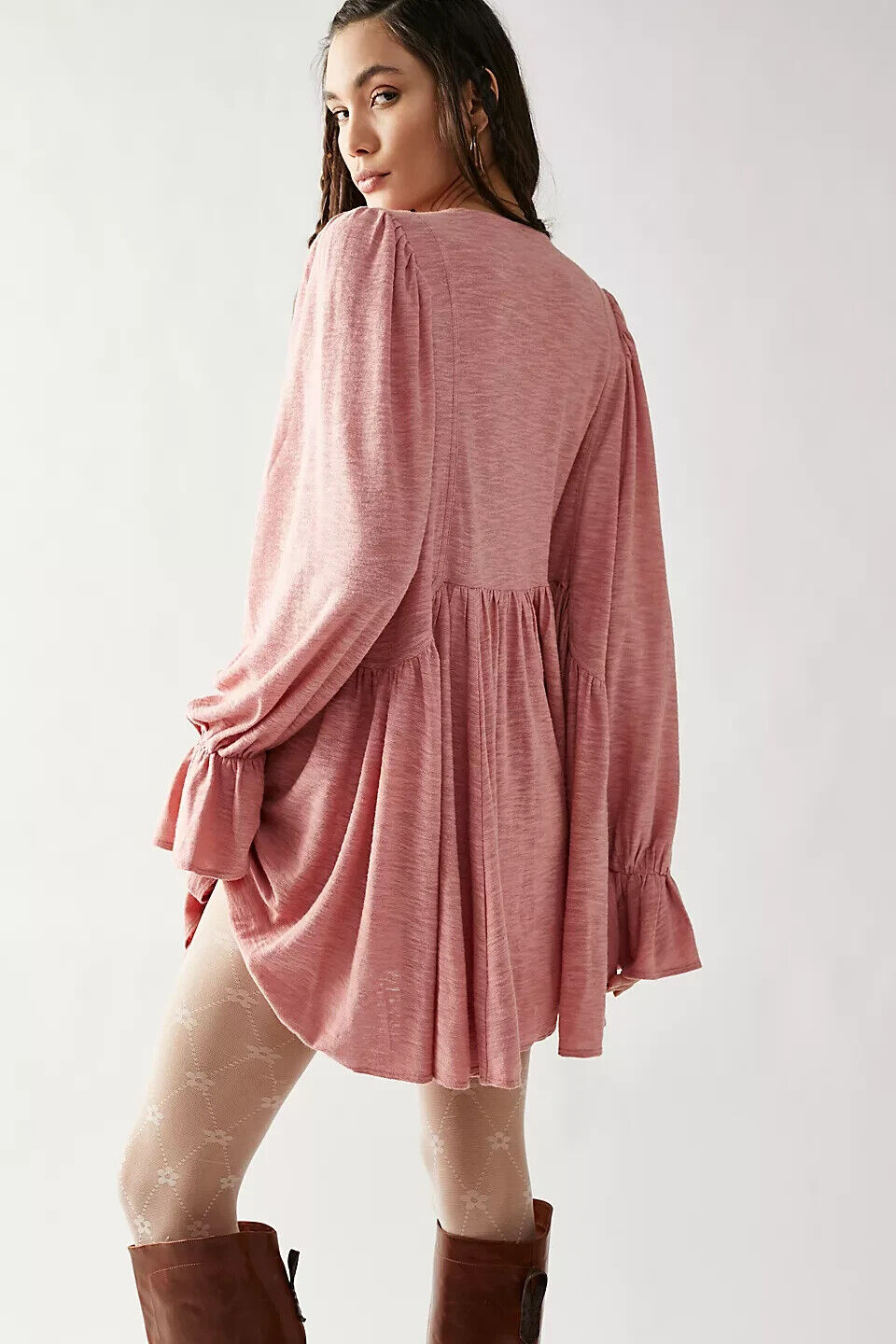 Free People Don't Call Me Baby Thermal Tunic Dress