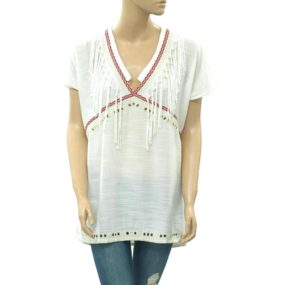 River Island Eyelet Embroidered Tunic Top