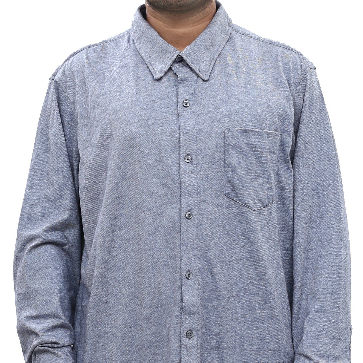 BONOBOS 修身纽扣灰色“HAWAIIAN”男式衬衫 M