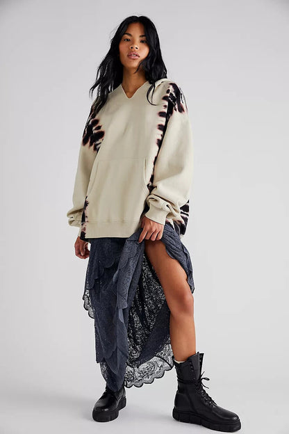 Free People We The Free Washed It's A Vibe Printed Hoodie