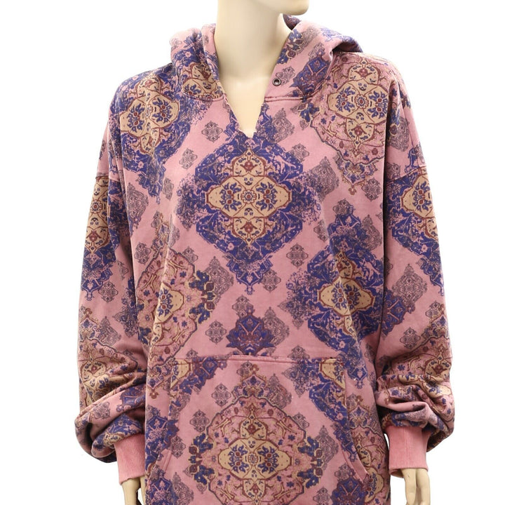 Free People We The Free It's A Vibe Print Hoodie Top