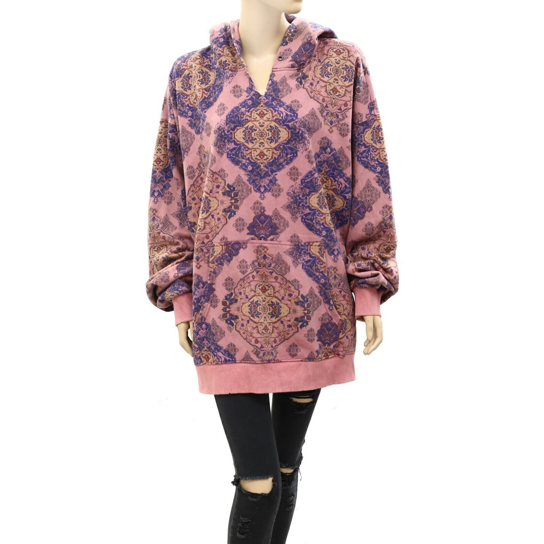 Free People We The Free It's A Vibe Print Hoodie Top