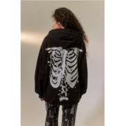 Urban Outfitters UO Skeleton 拉链运动衫夹克上衣