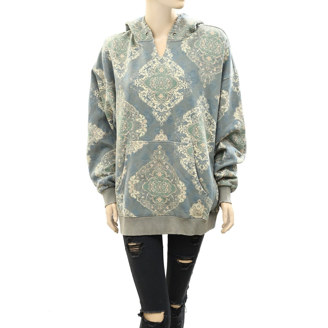 Free People We The Free It's A Vibe Print Hoodie Top