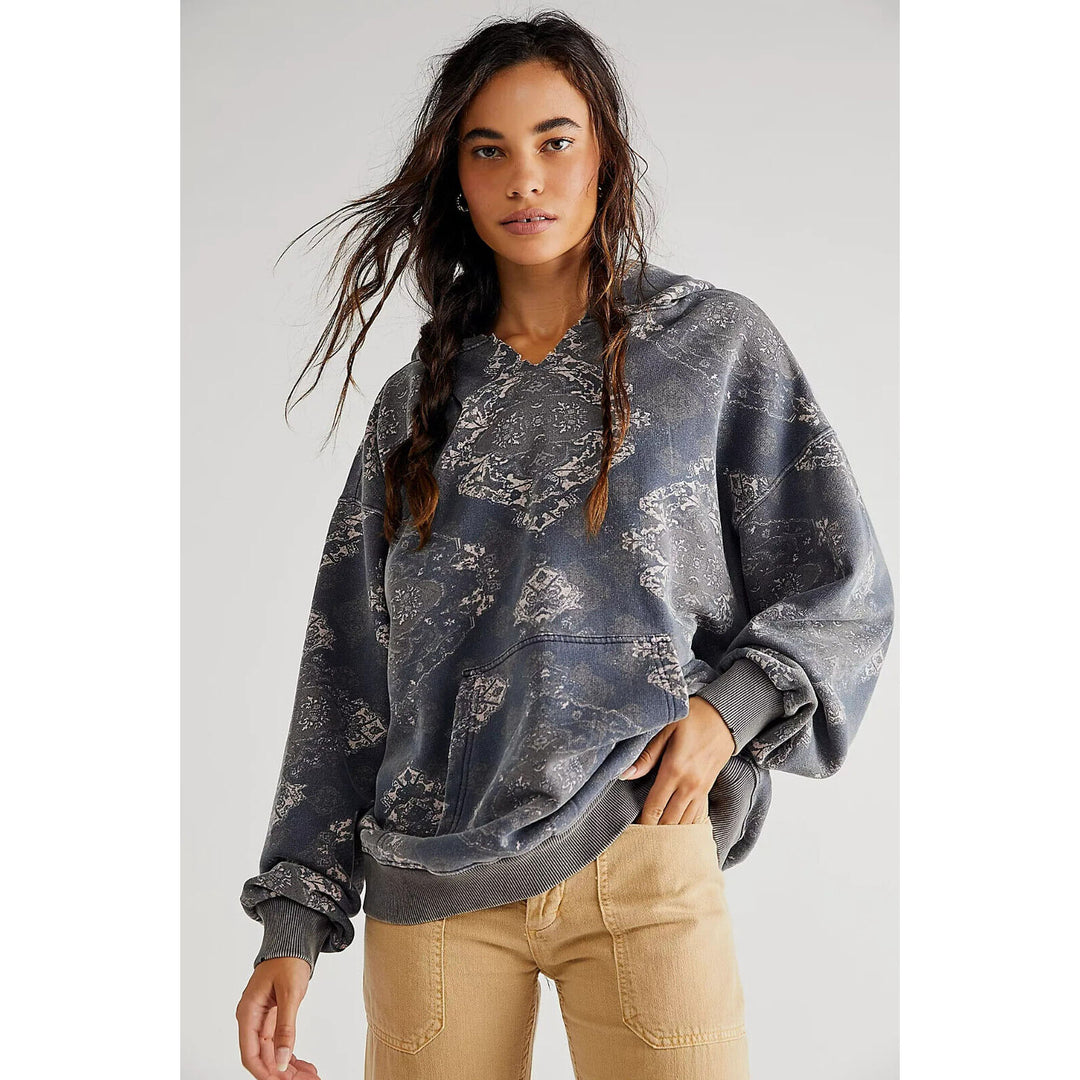 Free People We The Free It's A Vibe Print Hoodie Top